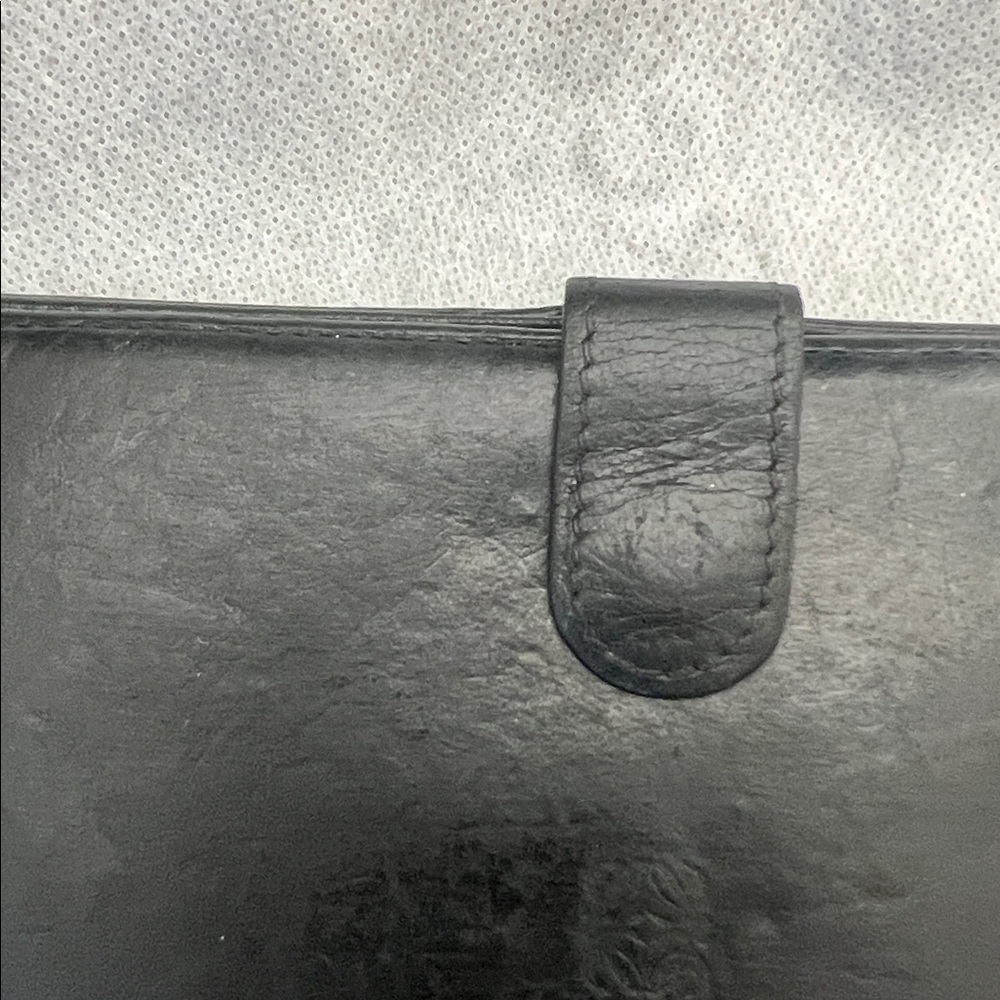 LOEWE Black Leather long Wallet snap close super buttery soft designer - Picture 4 of 15